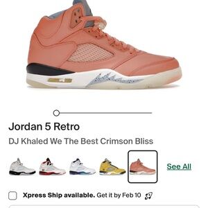 Nike Kids Sneakers in Coral and Gray